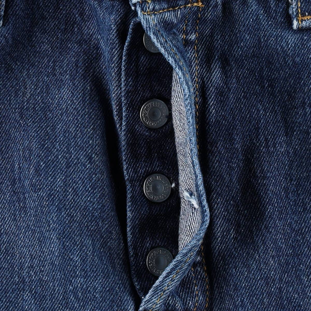 Levi's 501 straight denim pants for men, size W34 cotton blue type Vintage Second Hand