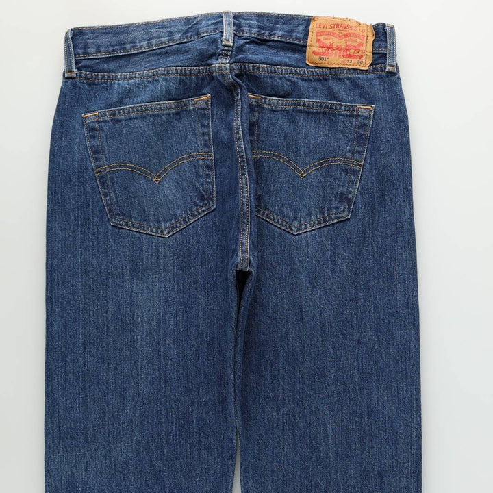 Levi's 501 straight denim pants for men, size W34 cotton blue type Vintage Second Hand