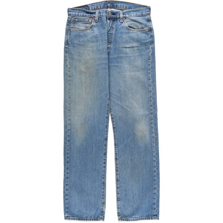 Levi's 501 straight denim pants for men, size W34 unclear blue type Vintage Second Hand