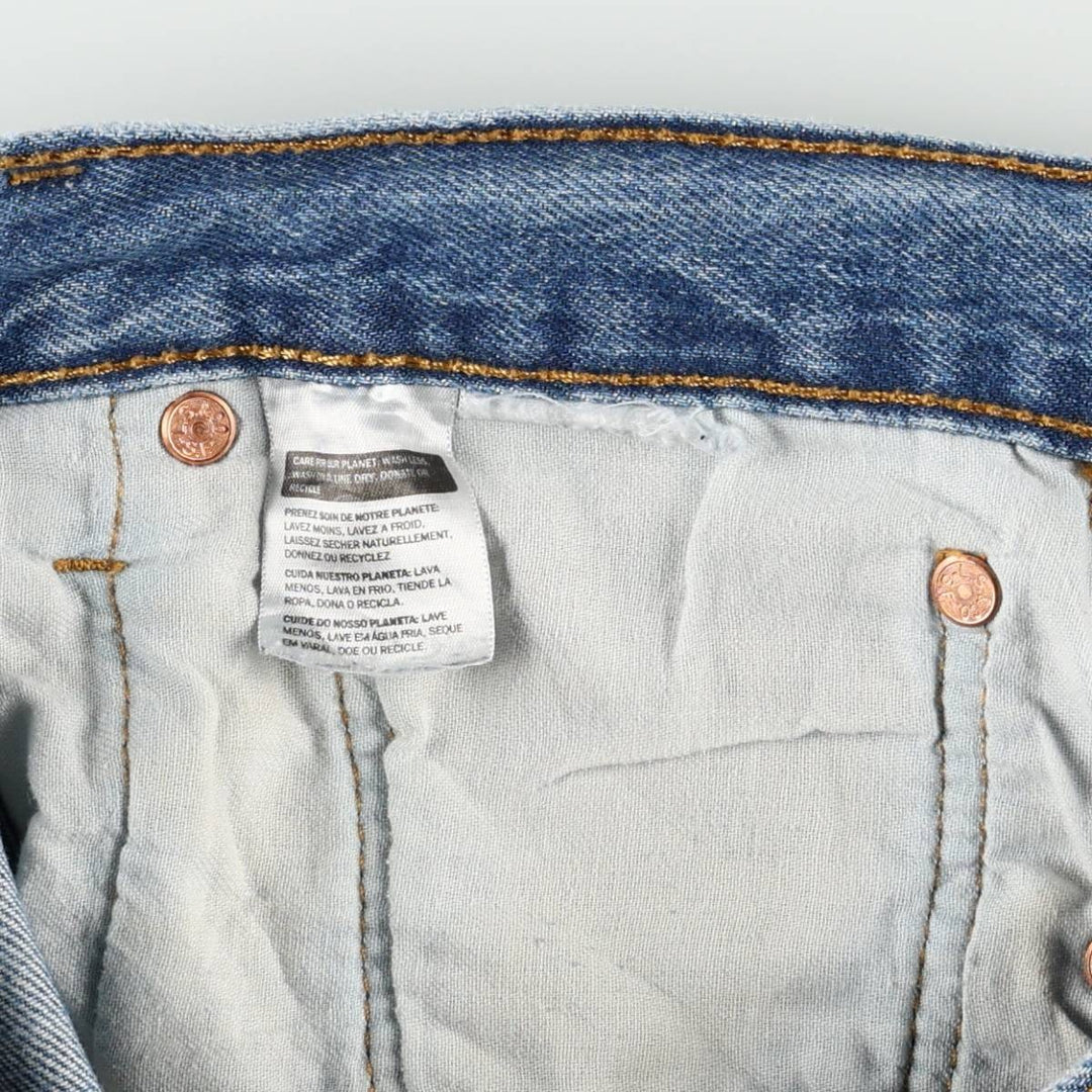 Levi's 501 straight denim pants for men, size W34 unclear blue type Vintage Second Hand