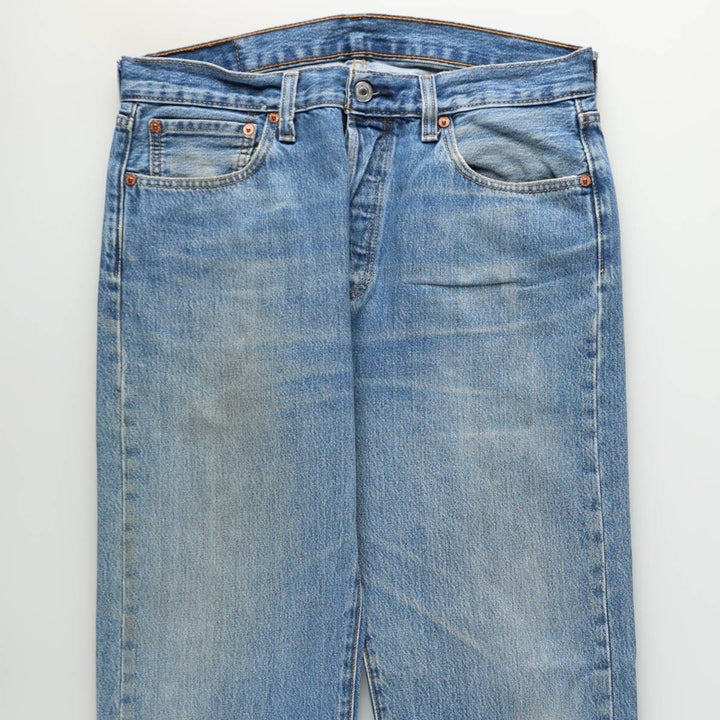 Levi's 501 straight denim pants for men, size W34 unclear blue type Vintage Second Hand