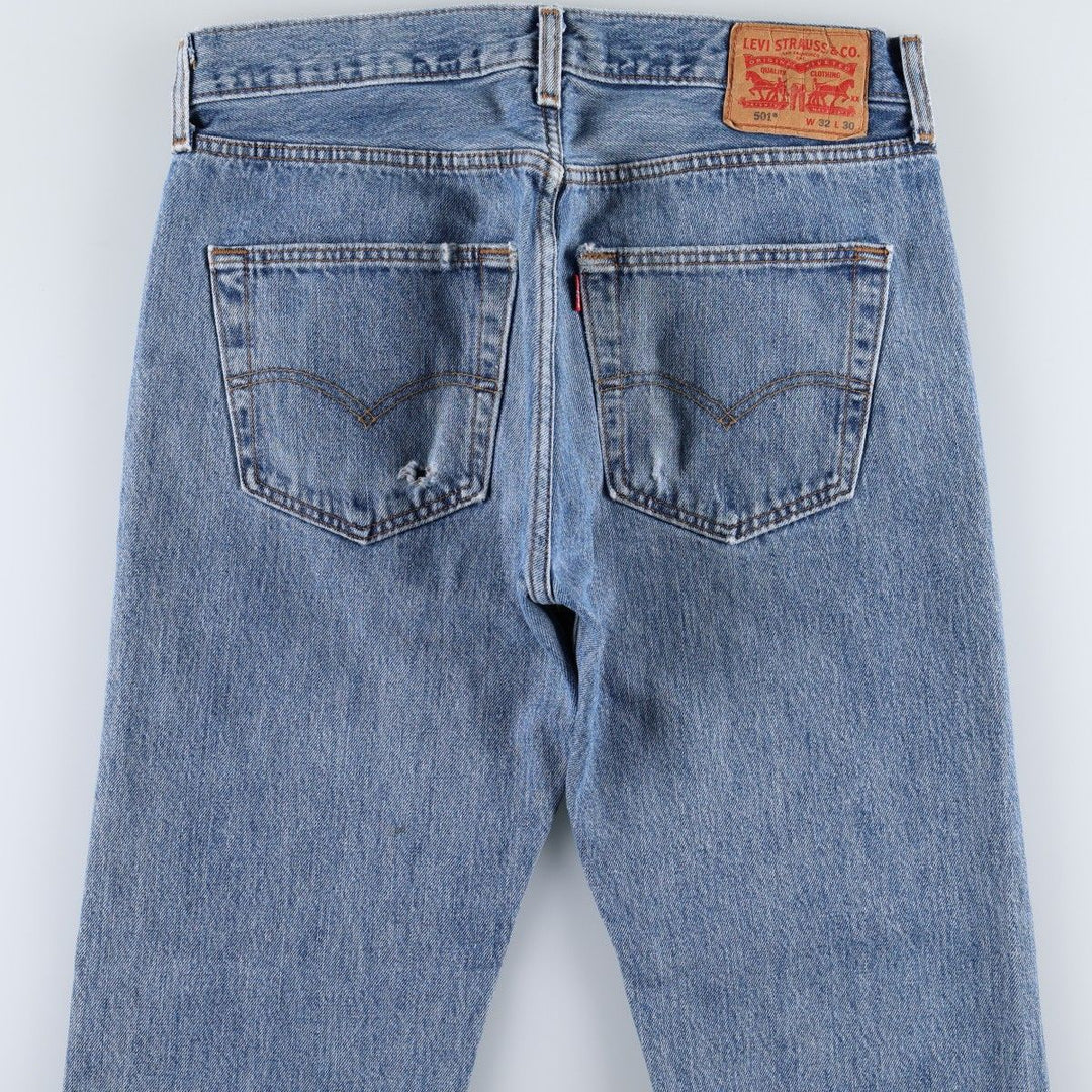 Levi's 501 straight denim pants for men, size W33 unclear blue type Vintage Second Hand