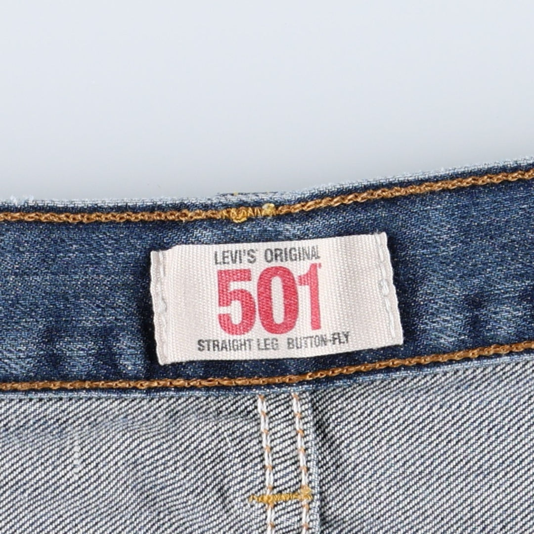 Levi's 501 Euro Model Straight Denim Pants Men's W36 cotton blue type Vintage Second Hand