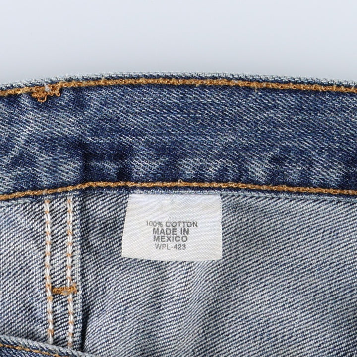 00'S Levi's 501 straight denim pants for men, size W32 cotton blue type Vintage Second Hand