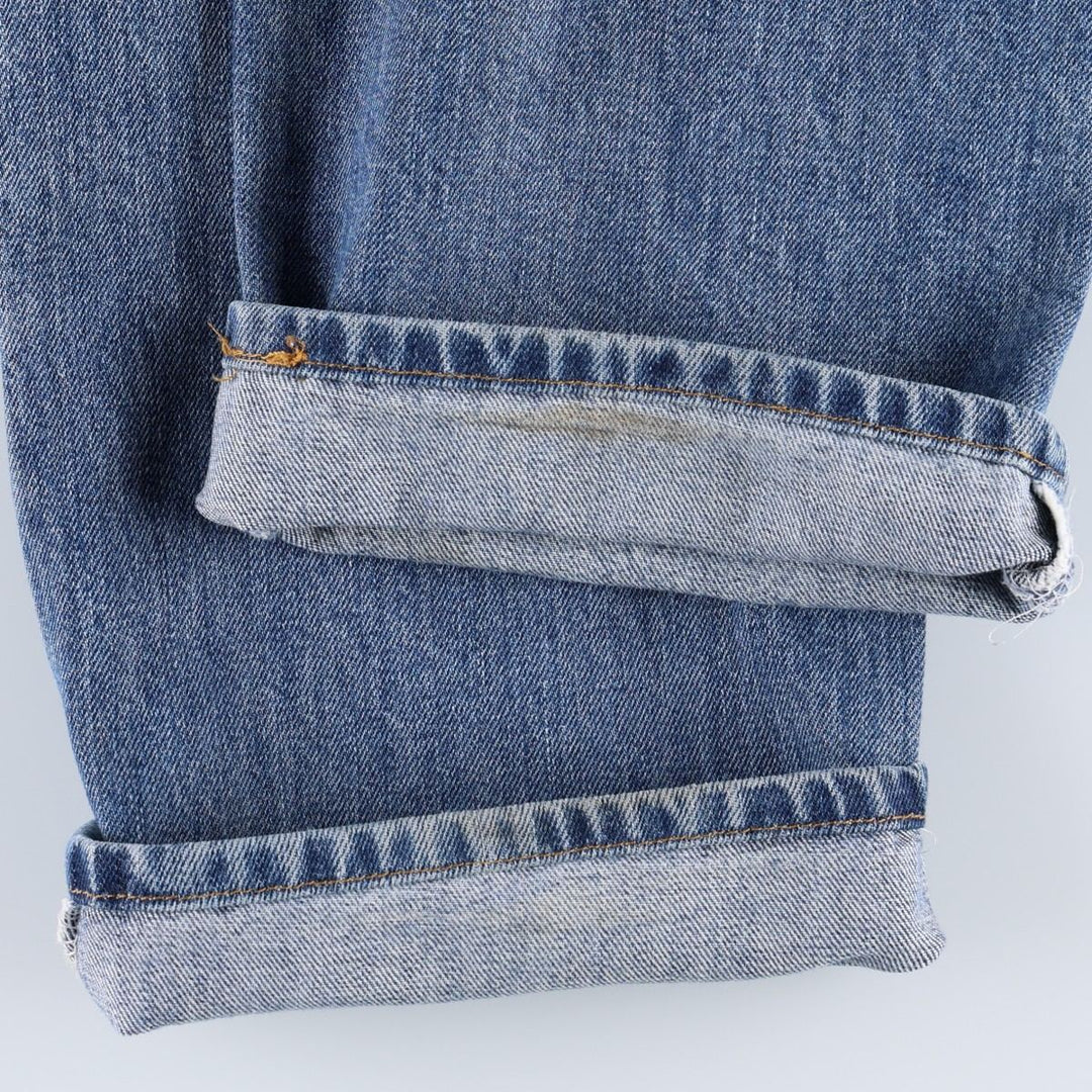 00'S Levi's 501 straight denim pants for men, size W32 cotton blue type Vintage Second Hand