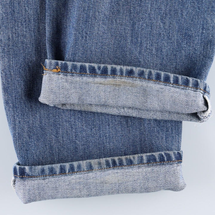 00'S Levi's 501 straight denim pants for men, size W32 cotton blue type Vintage Second Hand