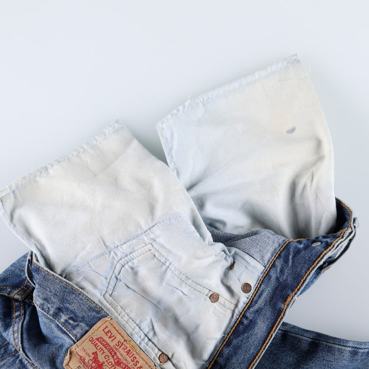 00'S Levi's 501 straight denim pants for men, size W32 cotton blue type Vintage Second Hand