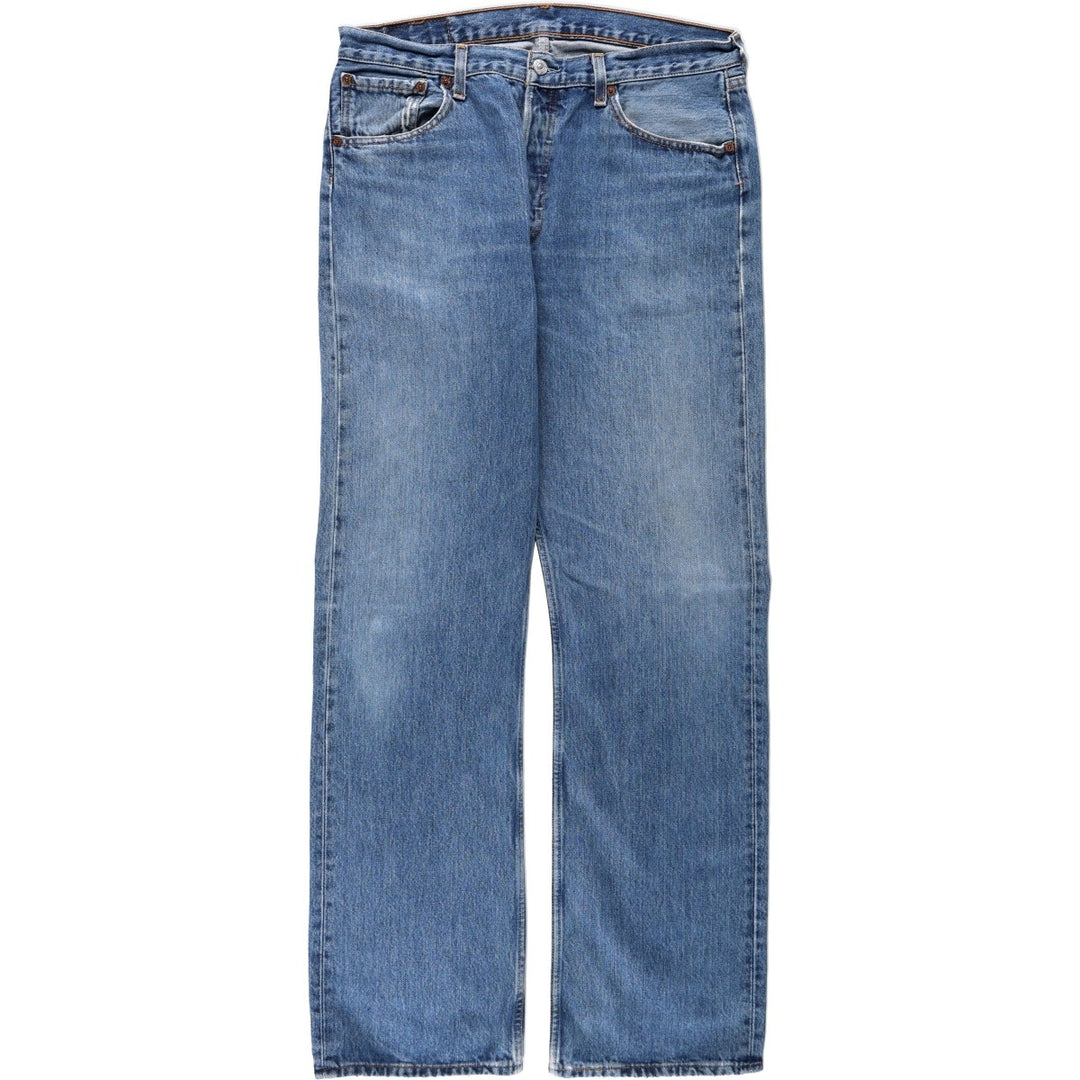 Levi's 501 Euro model straight denim pants for men, size W34 cotton blue type Vintage Second Hand