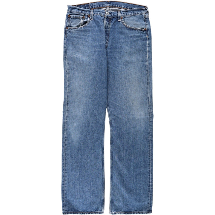 Levi's 501 Euro model straight denim pants for men, size W34 cotton blue type Vintage Second Hand