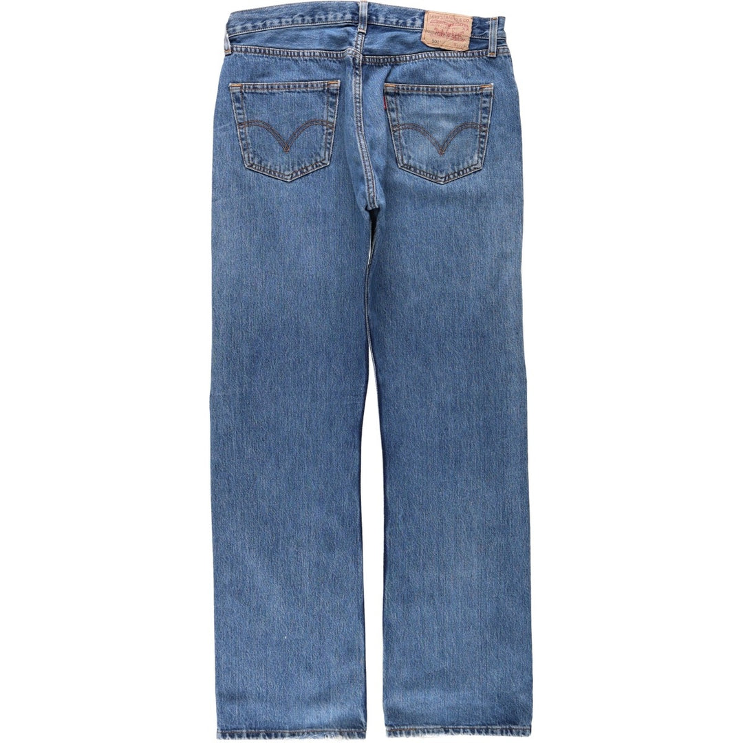 Levi's 501 Euro model straight denim pants for men, size W34 cotton blue type Vintage Second Hand
