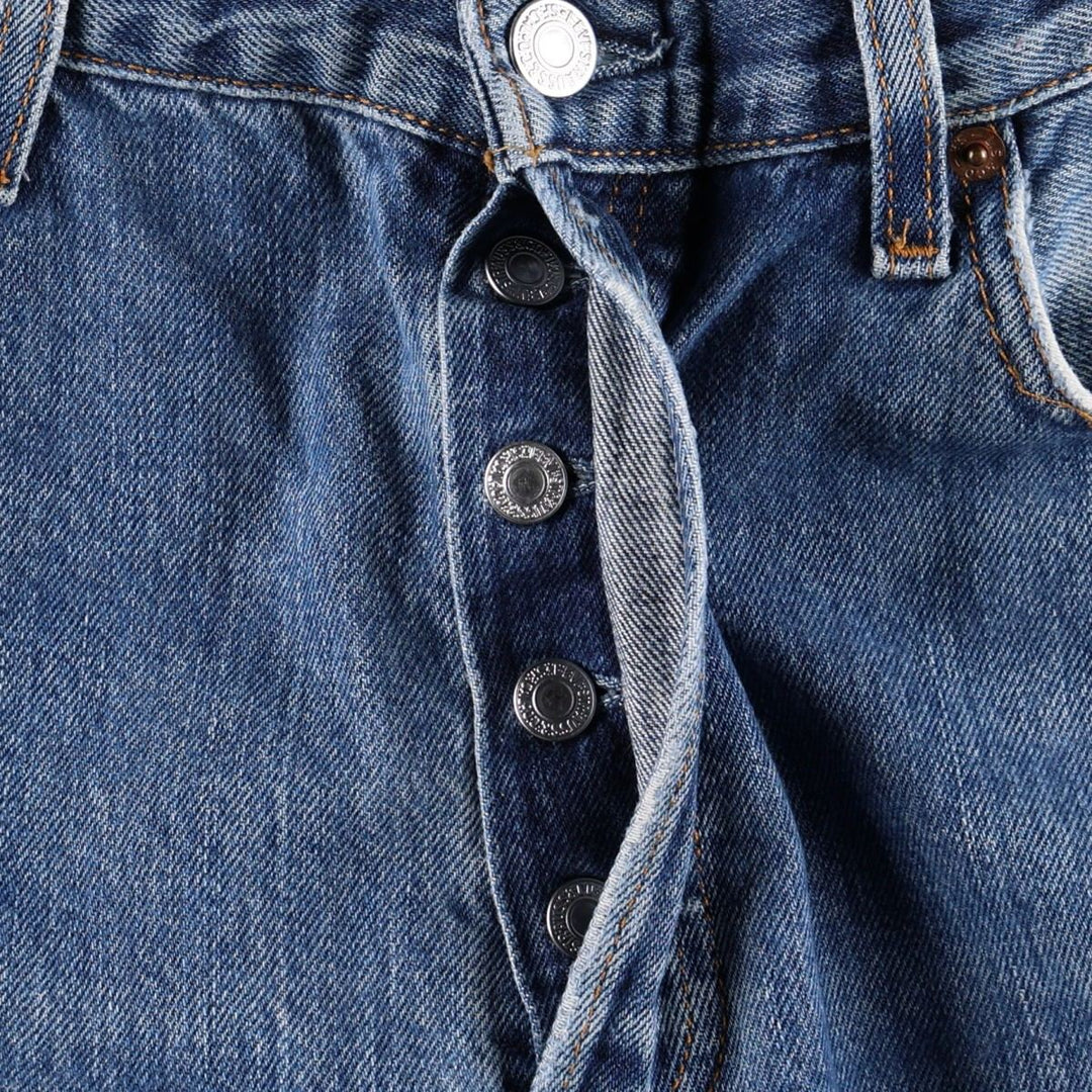 Levi's 501 Euro model straight denim pants for men, size W34 cotton blue type Vintage Second Hand