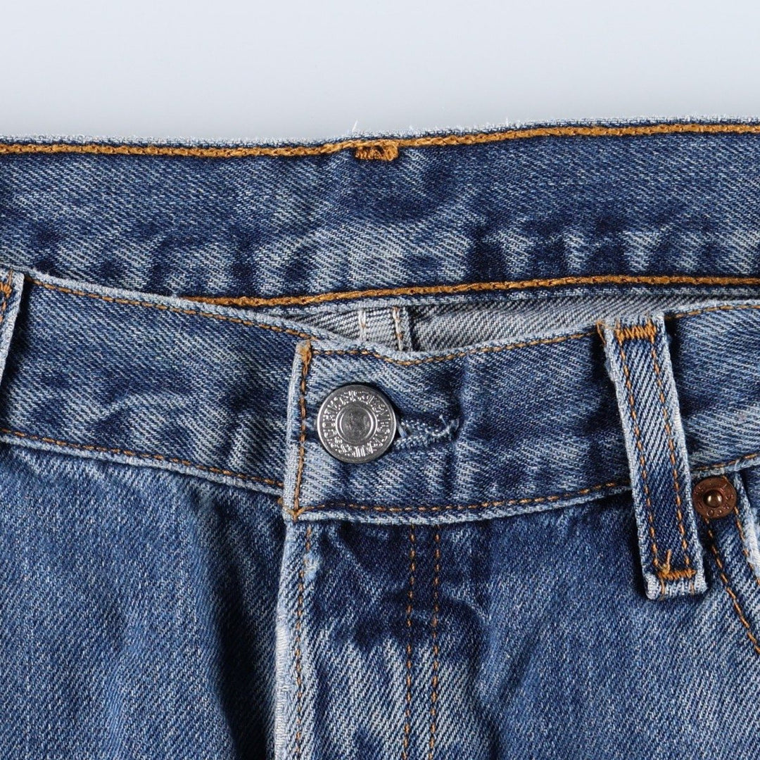 Levi's 501 Euro model straight denim pants for men, size W34 cotton blue type Vintage Second Hand