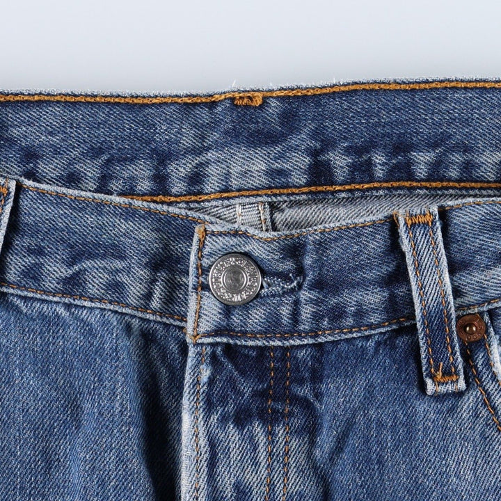 Levi's 501 Euro model straight denim pants for men, size W34 cotton blue type Vintage Second Hand