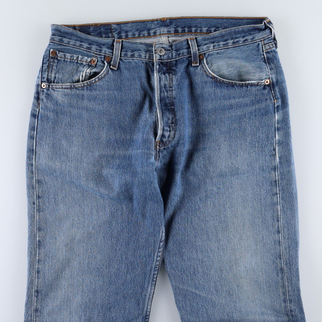 Levi's 501 Euro model straight denim pants for men, size W34 cotton blue type Vintage Second Hand