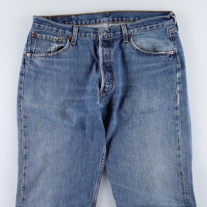 Levi's 501 Euro model straight denim pants for men, size W34 cotton blue type Vintage Second Hand
