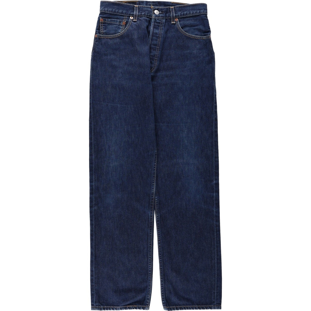 Levi's 501 Euro Model Straight Denim Pants, Women's Size L (W28 equivalent) cotton blue type Vintage Second Hand