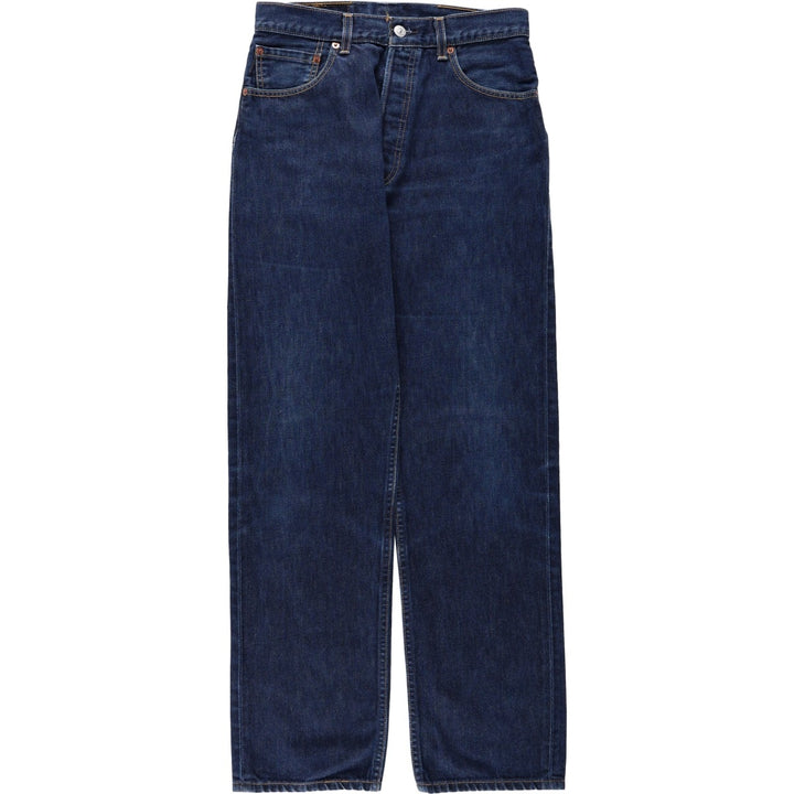 Levi's 501 Euro Model Straight Denim Pants, Women's Size L (W28 equivalent) cotton blue type Vintage Second Hand