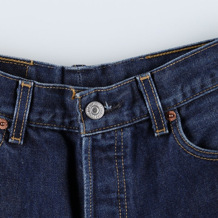 Levi's 501 Euro Model Straight Denim Pants, Women's Size L (W28 equivalent) cotton blue type Vintage Second Hand