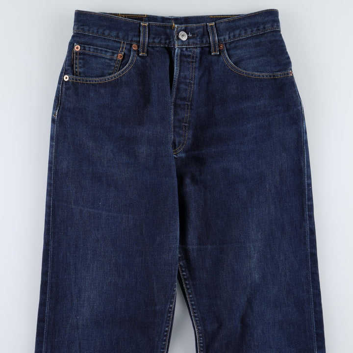 Levi's 501 Euro Model Straight Denim Pants, Women's Size L (W28 equivalent) cotton blue type Vintage Second Hand