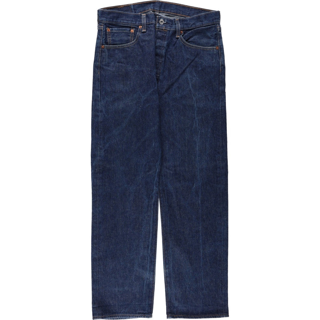 Levi's 501 straight denim pants for men, size W34 cotton blue type Vintage Second Hand