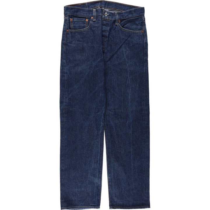 Levi's 501 straight denim pants for men, size W34 cotton blue type Vintage Second Hand