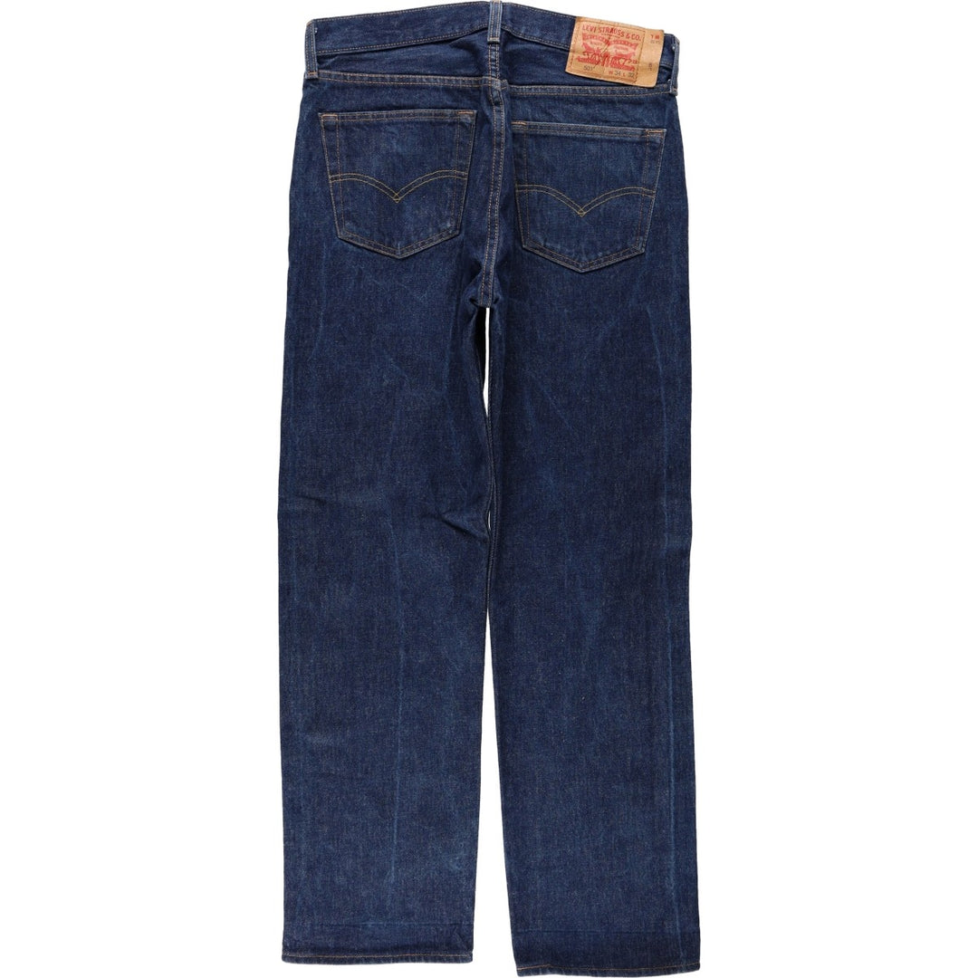 Levi's 501 straight denim pants for men, size W34 cotton blue type Vintage Second Hand