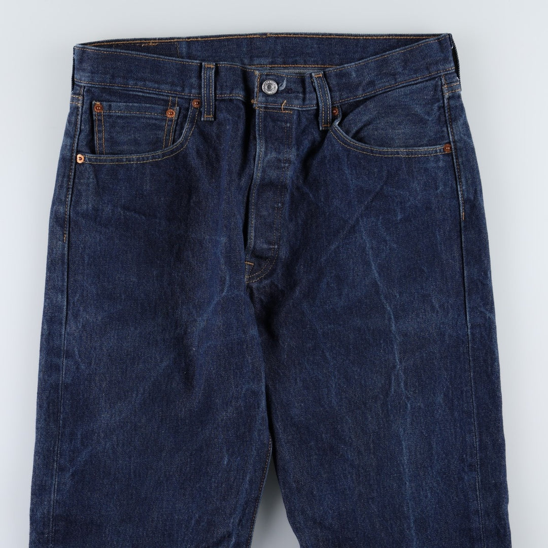 Levi's 501 straight denim pants for men, size W34 cotton blue type Vintage Second Hand