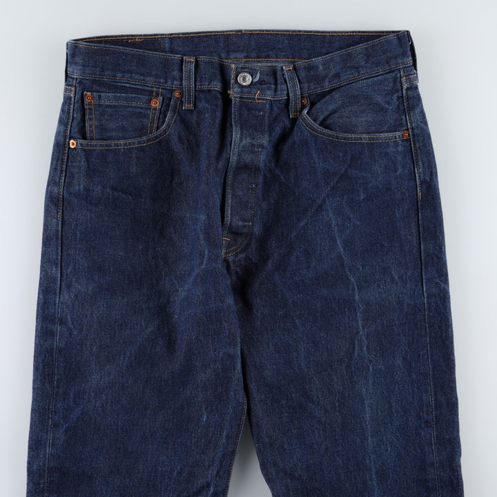 Levi's 501 straight denim pants for men, size W34 cotton blue type Vintage Second Hand