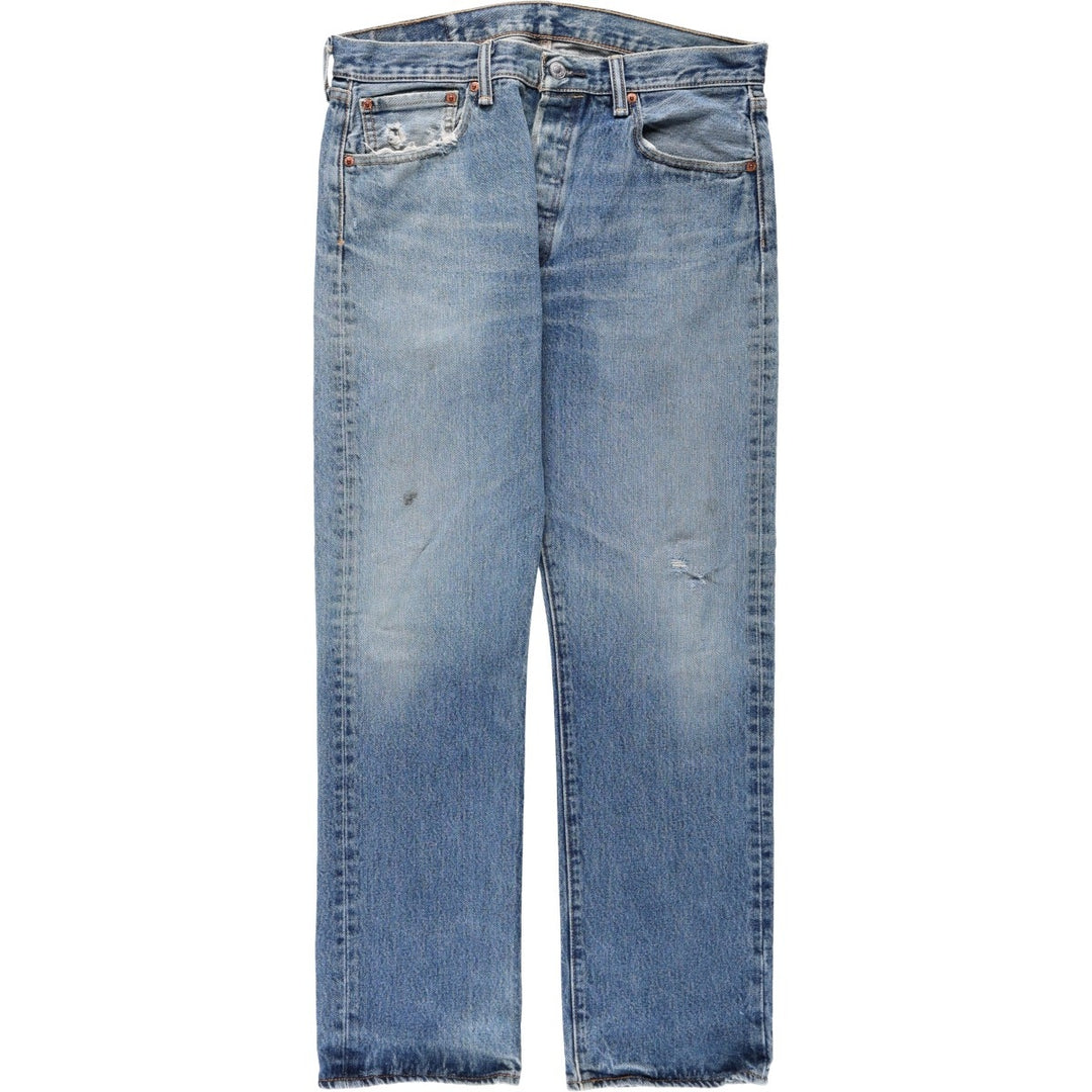 Levi's 501 straight denim pants for men, size W34 unclear blue type Vintage Second Hand