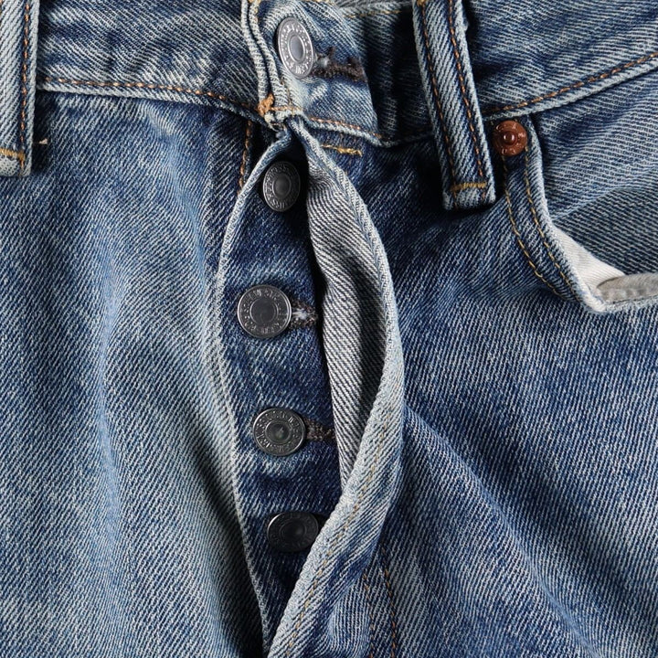 Levi's 501 straight denim pants for men, size W34 unclear blue type Vintage Second Hand