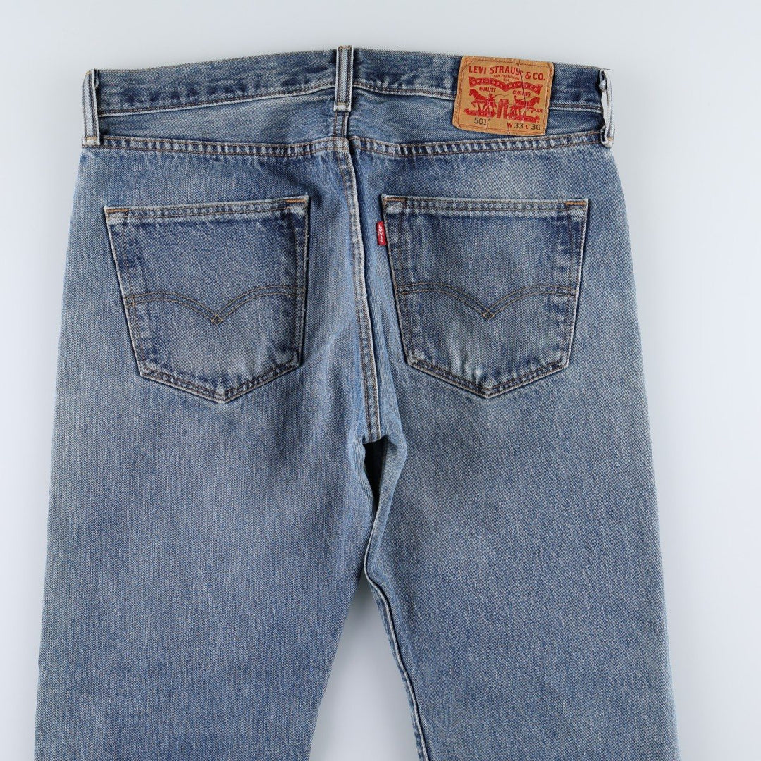 Levi's 501 straight denim pants for men, size W34 unclear blue type Vintage Second Hand