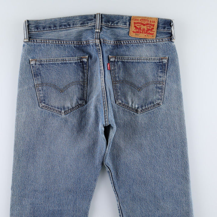 Levi's 501 straight denim pants for men, size W34 unclear blue type Vintage Second Hand