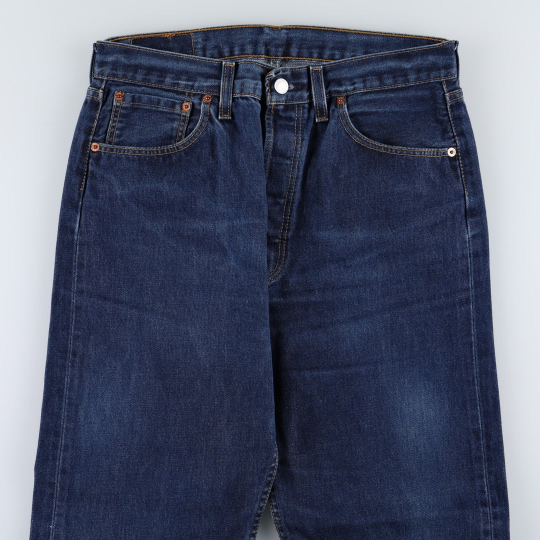 2000'S Levi's 501-0101 Euro Model Straight Denim Pants, Made in England, Men's W31 (approx.) cotton blue type Vintage Second Hand