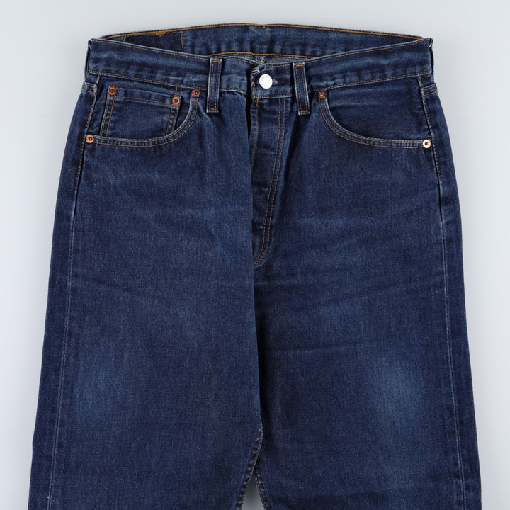 2000'S Levi's 501-0101 Euro Model Straight Denim Pants, Made in England, Men's W31 (approx.) cotton blue type Vintage Second Hand