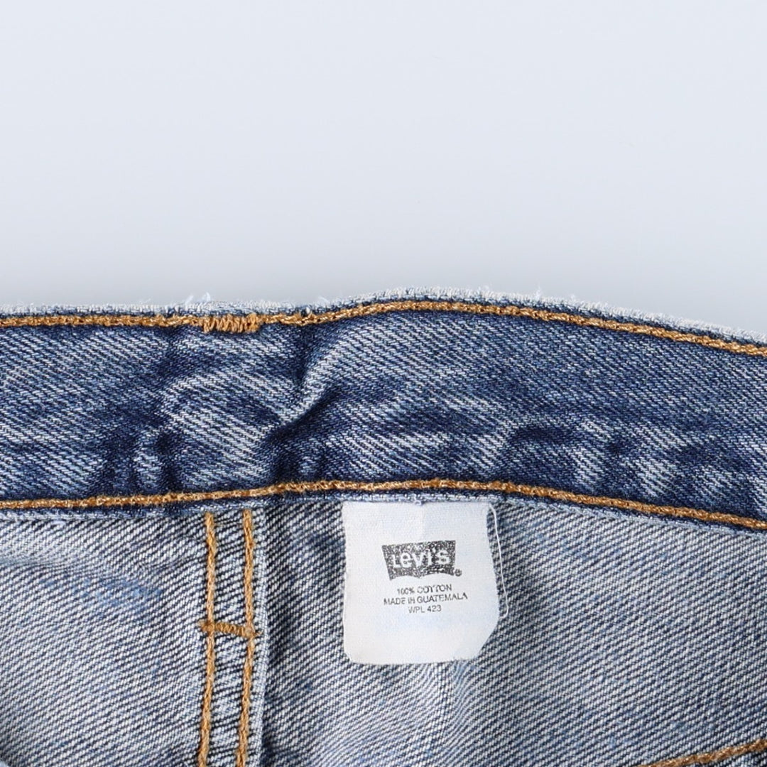 00'S Levi's 501 straight denim pants for men, size W33 cotton blue type Vintage Second Hand
