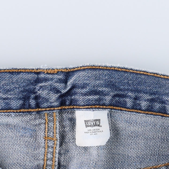 00'S Levi's 501 straight denim pants for men, size W33 cotton blue type Vintage Second Hand