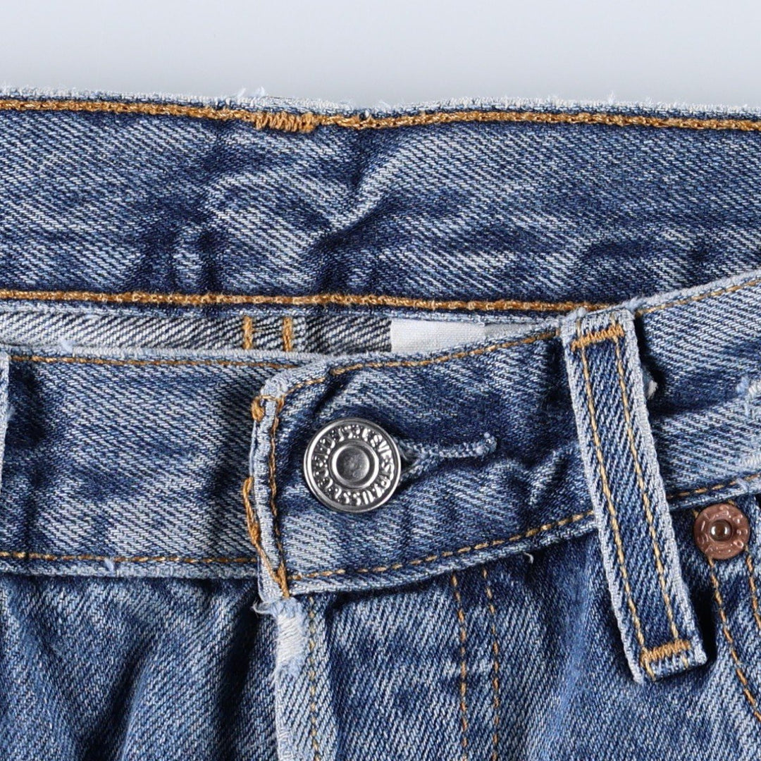 00'S Levi's 501 straight denim pants for men, size W33 cotton blue type Vintage Second Hand