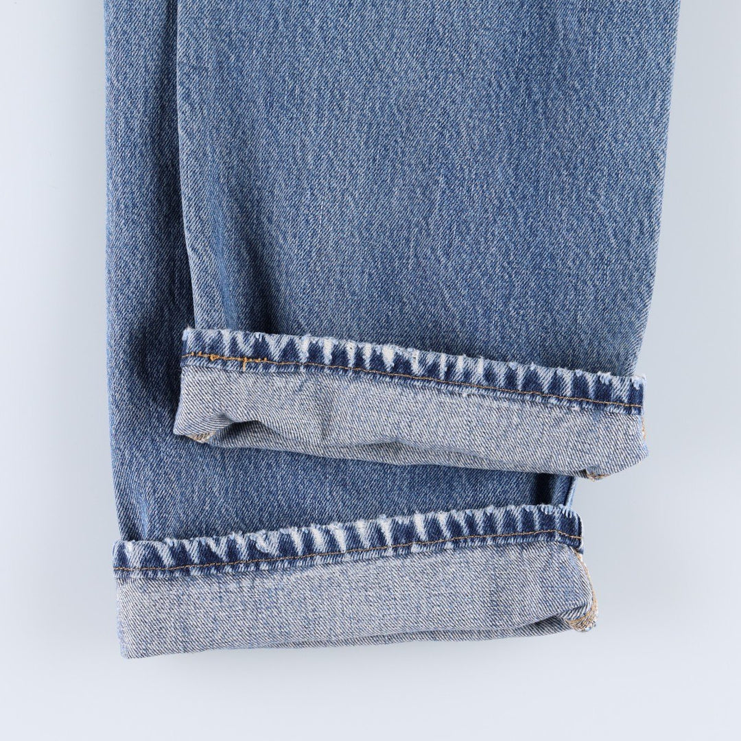 00'S Levi's 501 straight denim pants for men, size W33 cotton blue type Vintage Second Hand