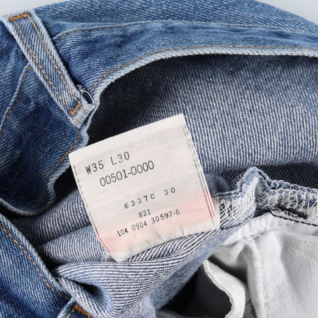 2000'S Levi's 501-0000 Straight Denim Pants, Men's, Size W34 cotton blue type Vintage Second Hand