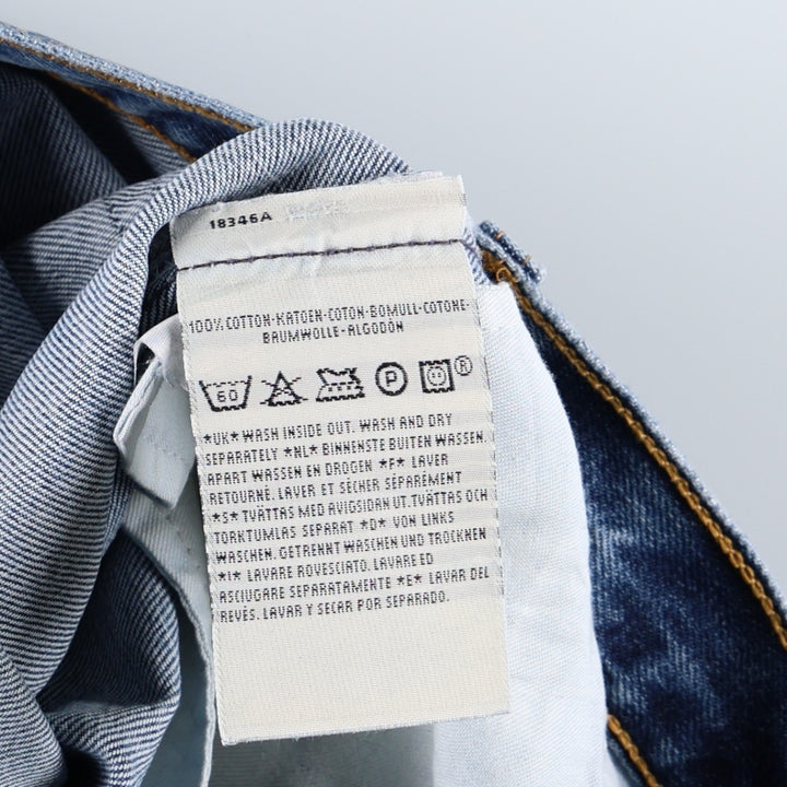 2000'S Levi's 501-0101 Euro Model Straight Denim Pants, Men's Size W31 (approx.) cotton blue type Vintage Second Hand