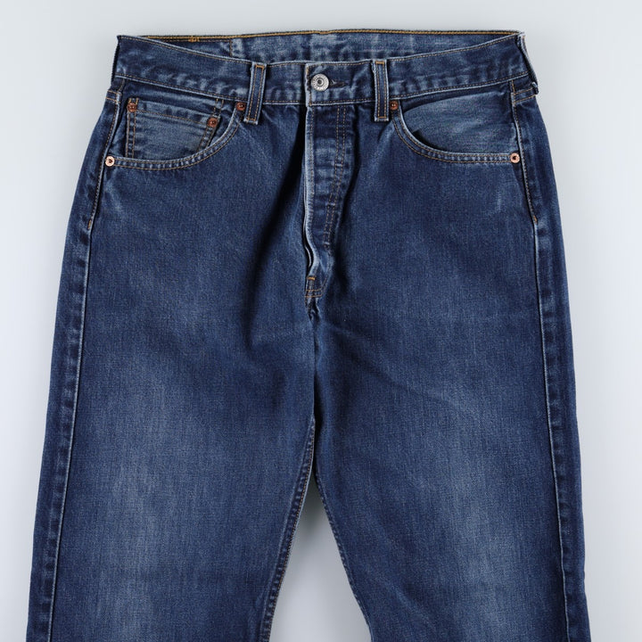 2000'S Levi's 501-0101 Euro Model Straight Denim Pants, Men's Size W31 (approx.) cotton blue type Vintage Second Hand