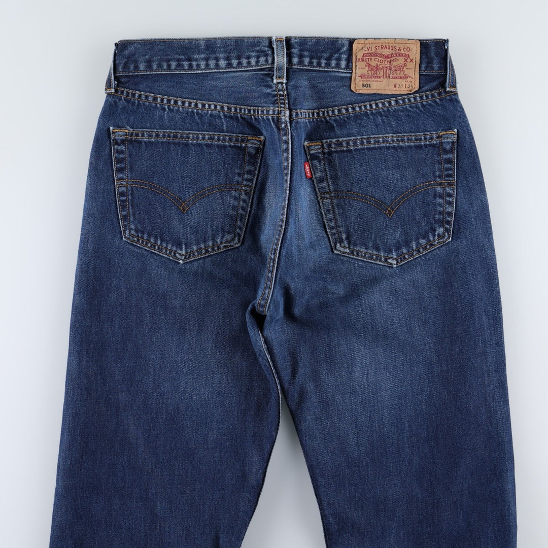 2000'S Levi's 501-0101 Euro Model Straight Denim Pants, Men's Size W31 (approx.) cotton blue type Vintage Second Hand