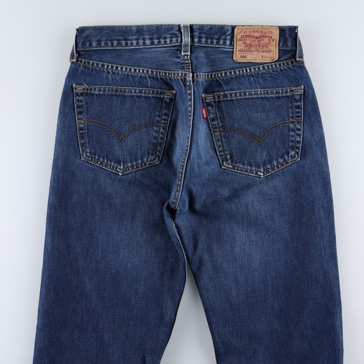 2000'S Levi's 501-0101 Euro Model Straight Denim Pants, Men's Size W31 (approx.) cotton blue type Vintage Second Hand