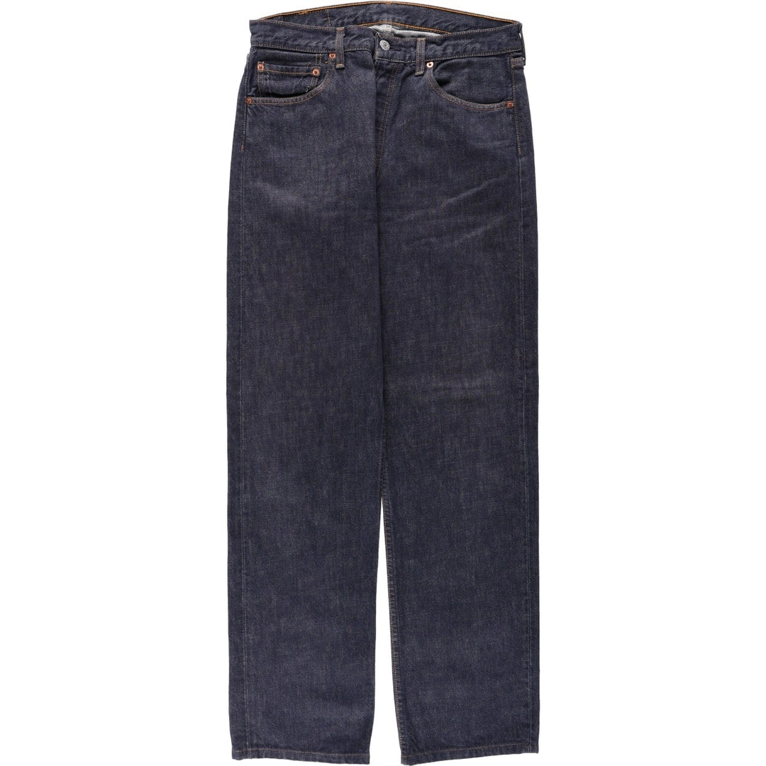2000'S Levi's 501-0104 Euro Model Straight Denim Pants, Men's W32 (approx.) cotton navy blue type Vintage Second Hand