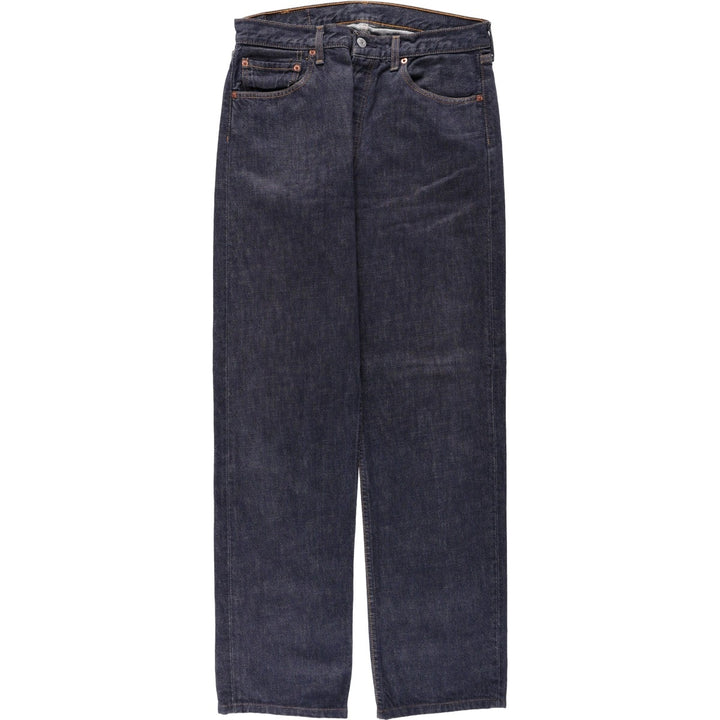 2000'S Levi's 501-0104 Euro Model Straight Denim Pants, Men's W32 (approx.) cotton navy blue type Vintage Second Hand