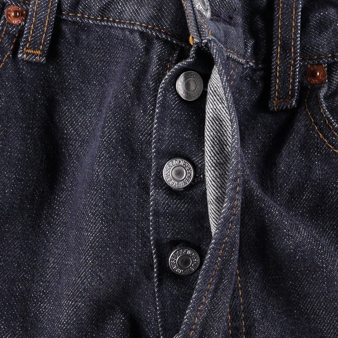 2000'S Levi's 501-0104 Euro Model Straight Denim Pants, Men's W32 (approx.) cotton navy blue type Vintage Second Hand