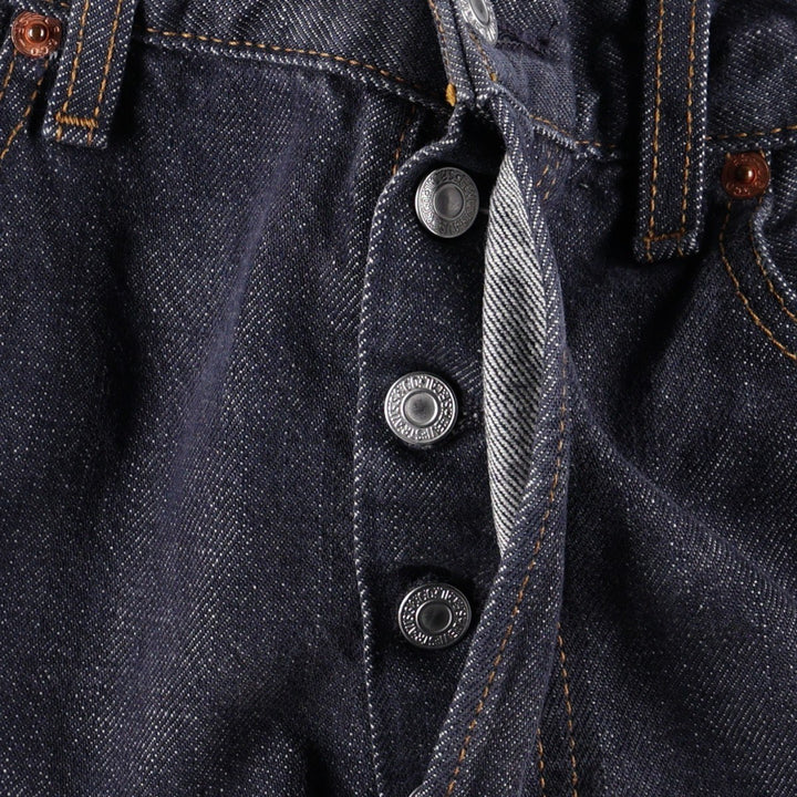 2000'S Levi's 501-0104 Euro Model Straight Denim Pants, Men's W32 (approx.) cotton navy blue type Vintage Second Hand