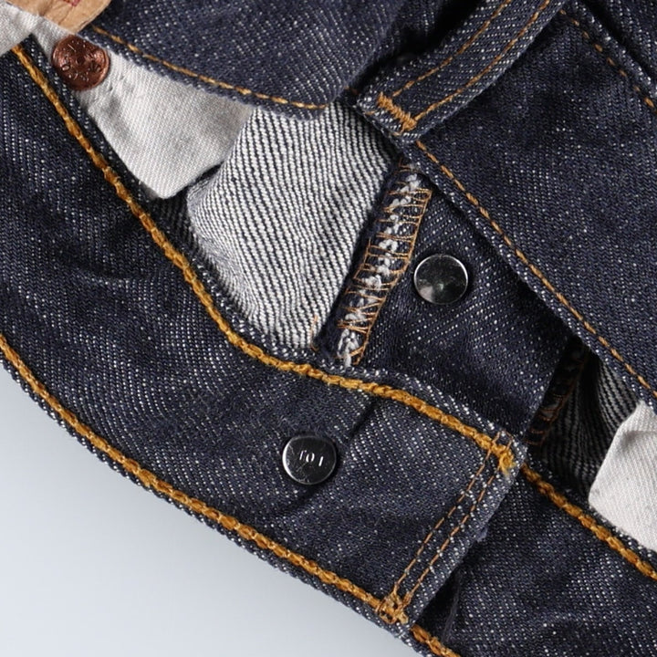 2000'S Levi's 501-0104 Euro Model Straight Denim Pants, Men's W32 (approx.) cotton navy blue type Vintage Second Hand