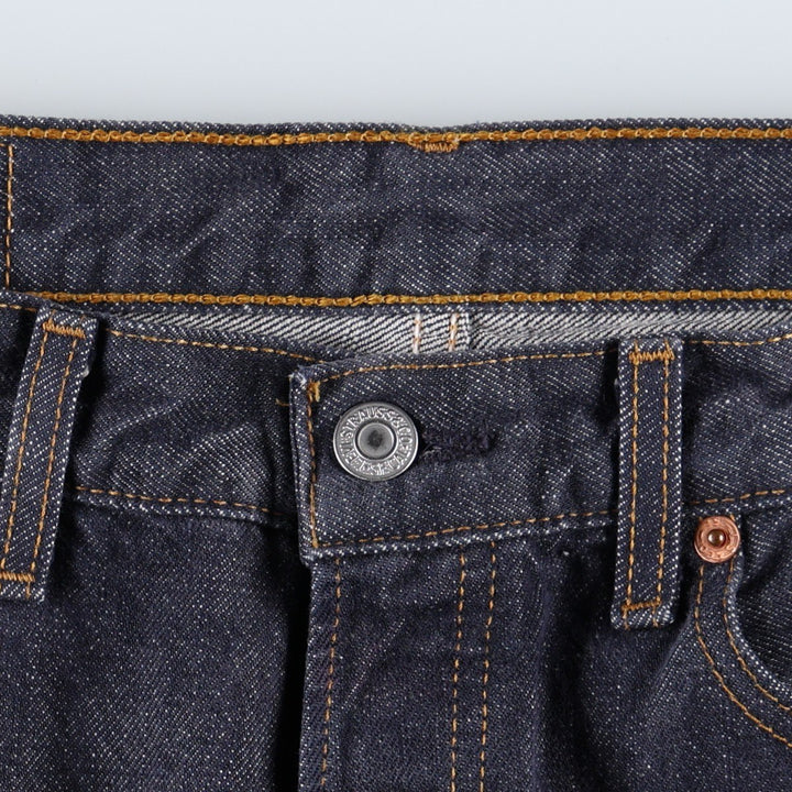 2000'S Levi's 501-0104 Euro Model Straight Denim Pants, Men's W32 (approx.) cotton navy blue type Vintage Second Hand