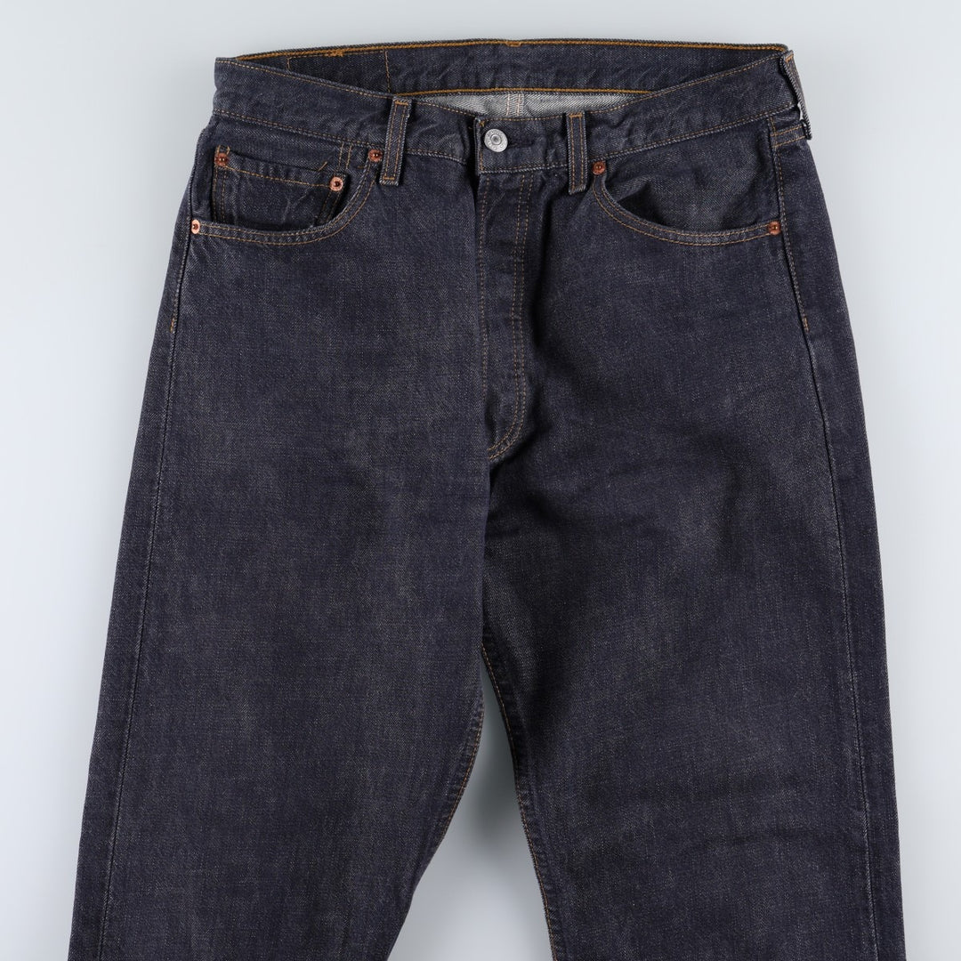 2000'S Levi's 501-0104 Euro Model Straight Denim Pants, Men's W32 (approx.) cotton navy blue type Vintage Second Hand